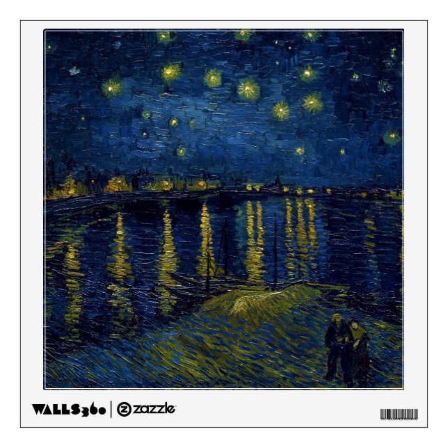 Starry Night, Vincent van Gogh Wall Decal (Front)