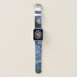 Starry Night Vincent Van Gogh Watch Band<br><div class="desc">Starry night Vincent Van Gogh painting. Watch Band  Buy for a Christmas present birthday gift house warming gift or for yourself. For her,  for him,  for co-worker,  boss,  mom,  dad,  kids,  friends and family. Beautiful blue color.</div>