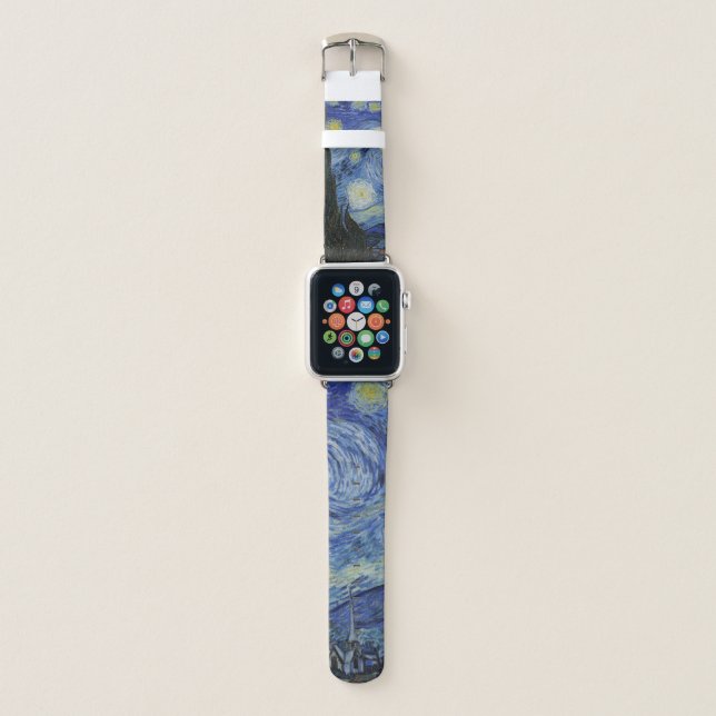 Starry Night Vincent Van Gogh Watch Band  (Front)