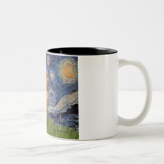 Starry Night - -Viszla 2 Two-Tone Coffee Mug