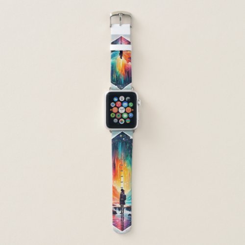 Starry Night Wanderlust A Whimsical Adventure Apple Watch Band