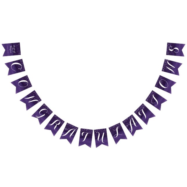 Starry night wedding congratulations bunting flags (All)