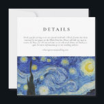 Starry Night Wedding Details Card<br><div class="desc">.</div>