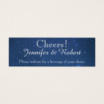 Starry Night Wedding Drink Tickets by NoteableExpressions at Zazzle