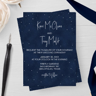 Starry Night Wedding Invitation