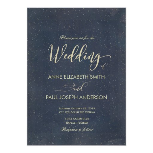 Night Wedding Invitations 4