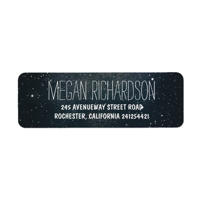 Starry night wedding label (Front)