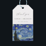 Starry Night wedding Thank you Gift Tags<br><div class="desc">, </div>