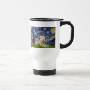 Starry Night - Wheaten Terrier 1 Travel Mug