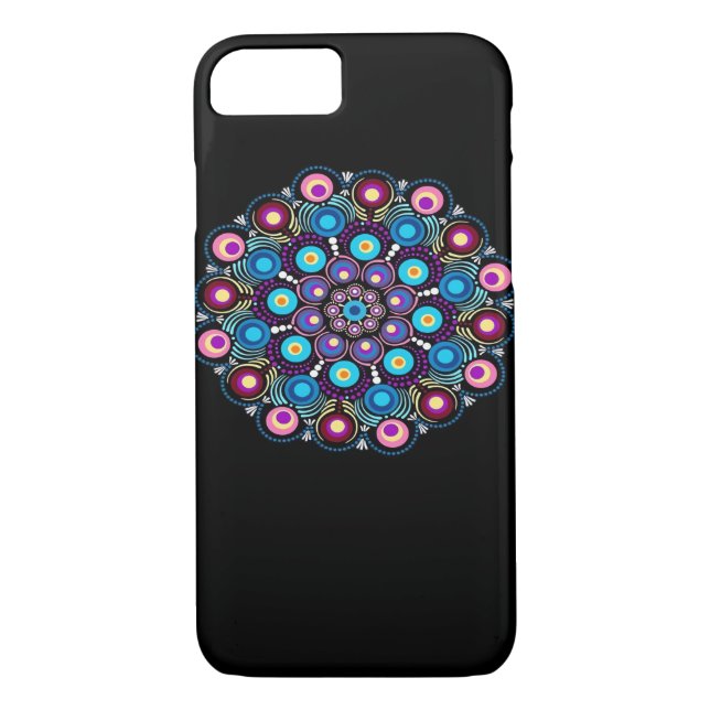 Starry Night Whimsigoth Dot Mandala Case-Mate iPhone Case (Back)