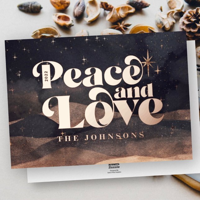 Starry Night Winter Sky Modern Elegant Chic Foil Foil Holiday Card (Creator Uploaded)