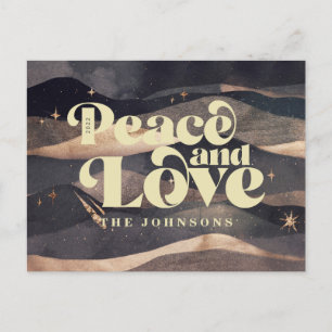 Starry Night Winter Sky Modern Elegant Chic Holiday Postcard