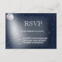 Starry Night with Moon Glow RSVP