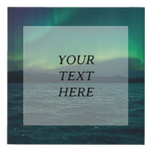 Starry Night with Northern Lights – Add Your Quote