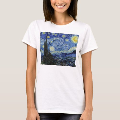 Starry Night Womens Hanes Nano T_Shirt