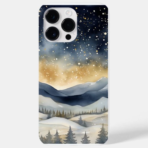 Starry Night Woodland iPhone 14 Pro Max Case