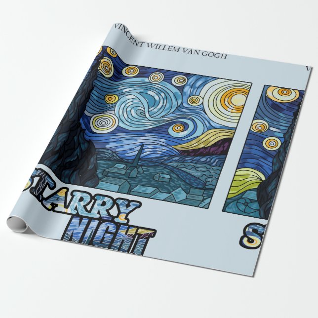 Starry Night  Wrapping Paper (Unrolled)