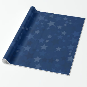 Starry night wrapping paper