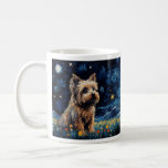 Starry Night&#39;s Loyal Sentinel - Dog&#39;s Tribute in W Coffee Mug