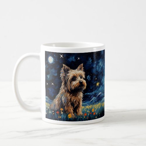Starry Nights Loyal Sentinel _ Dogs Tribute in W Coffee Mug