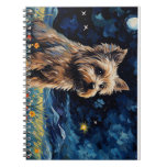 Starry Night&#39;s Loyal Sentinel - Dog&#39;s Tribute in W Notebook