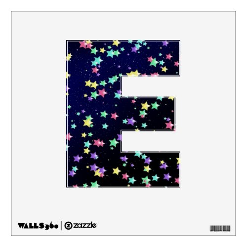 Starry Nights Wall Decal letter E_small