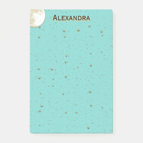 Starry Overlay Moon Black Gold Text Tiff Blue Post_it Notes