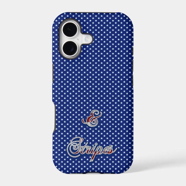 Starry Pattern Stars and Stripes Funny Iphone Case (Back)