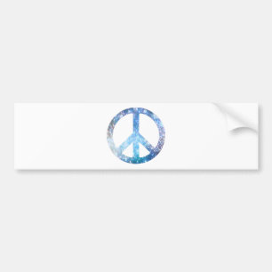 Starry Peace Sign Bumper Sticker