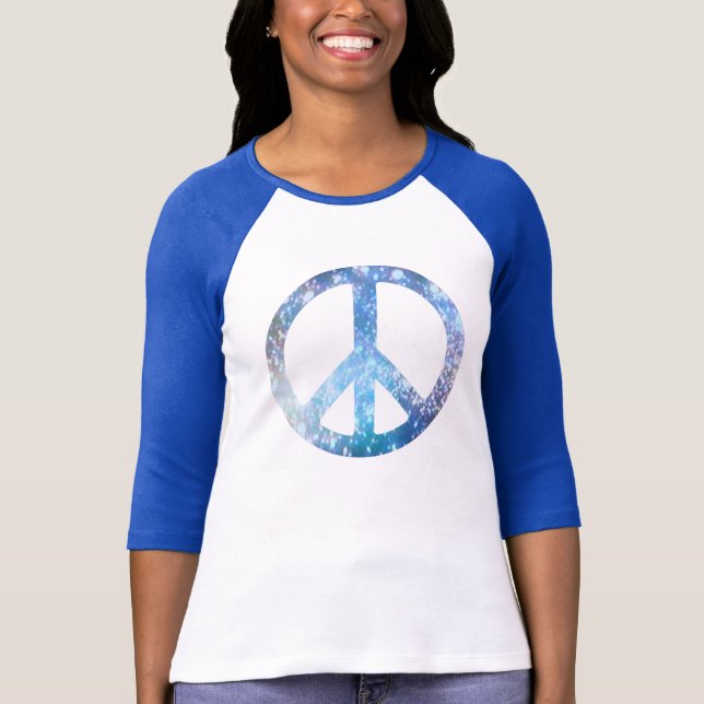 Starry Peace Sign T-Shirt (Front)