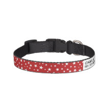 Starry Pet Collar with Name and Phone Number