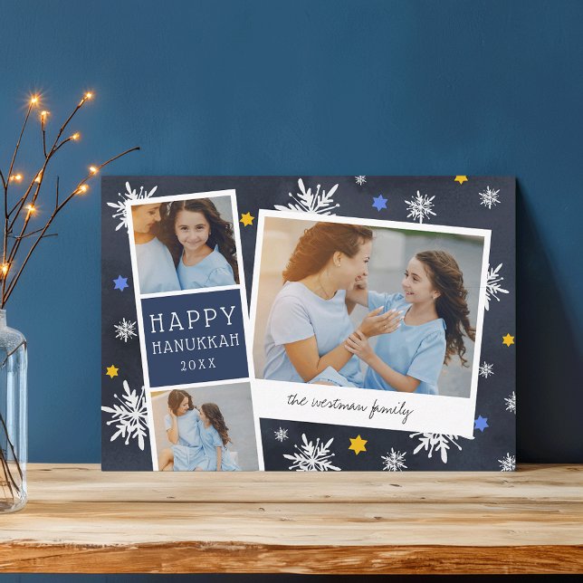 Starry Photobooth | Hanukkah Photo Collage Card (Creator Uploaded)