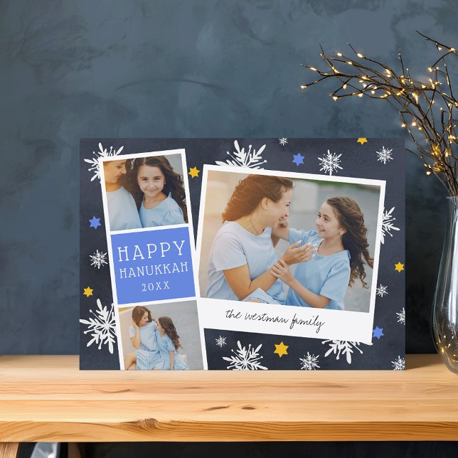 Starry Photobooth | Hanukkah Photo Collage Card (Creator Uploaded)