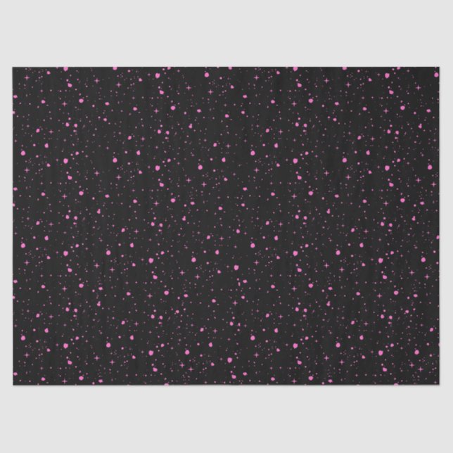 Starry Pink Night Tissue Paper (Front)