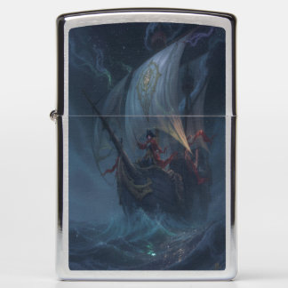 Starry Pirate Ghost Ship Zippo Lighter