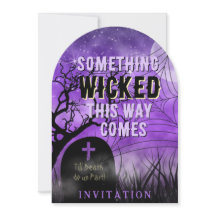 Starry Purple Goth Graveyard Full Moon Wicked