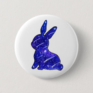 Starry Rabbit Cute Bunny Button