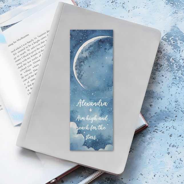 Starry Reach for the Stars Custom Name Bookmark (Creator Uploaded)