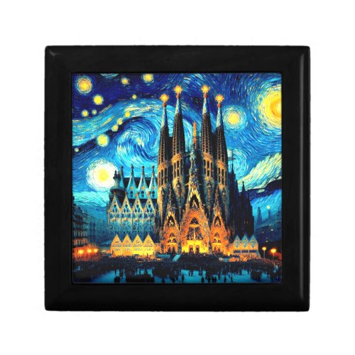 Starry Sagrada Familia Barcelona Gift Box