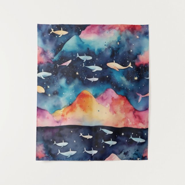 Starry Seascape Tapestry (Front)