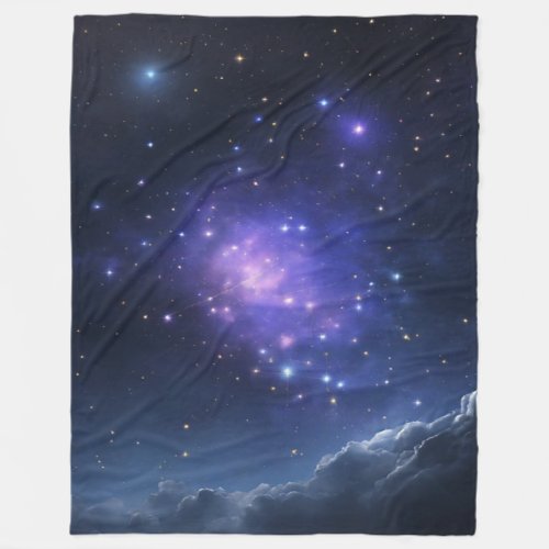 Starry Serenity Stars in the Sky Printed Blanket