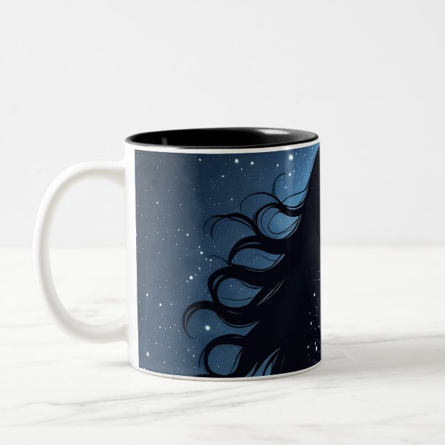 Starry Silhouette Dreamscape Mug (Left)