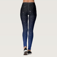 LEG-8 {Starry Skies} Stars & Stripes Black Printed Leggings