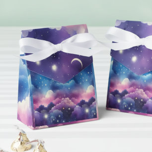 Starry Sky Baby Adoption Shower – Moon and Stars Favor Boxes