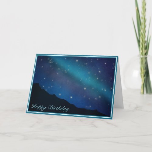 Starry Sky Birthday Card