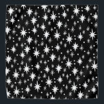 Starry Sky Black White Pattern Bandana<br><div class="desc">Enjoy this whimsical pattern on this colorful bandana. Check my shop for more colors too. You can always add your own text. Let me know if you'd like something custom made. If you buy it, thank you! Be sure to share a pic on Instagram of it in action and tag...</div>