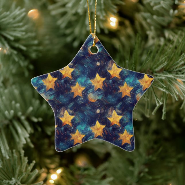 Starry Sky Ceramic Ornament (Tree)