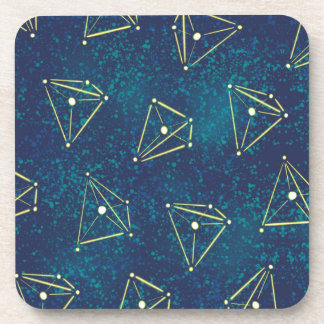 Starry Sky Chemistry Art – Molecule Constellations Beverage Coaster