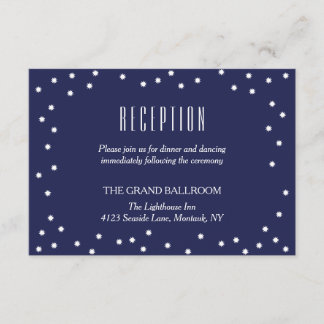 Starry Sky | Crimson Stripes | Reception Details Enclosure Card