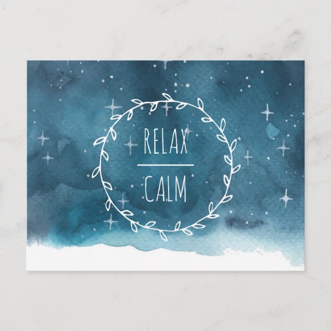 Starry Sky Emotional Essential Oils Class Postcard (Front)